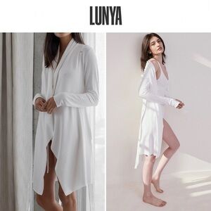LUNYA The Short Robe in White L/XL 198$